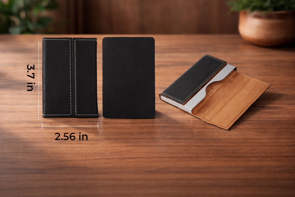 Personalised PU Leather Business Card Holder