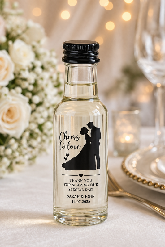 50ml Personalised Plastic Bottle with Sticker