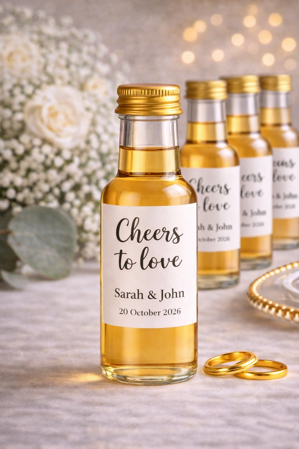 50ml Personalised Plastic Bottle with Sticker