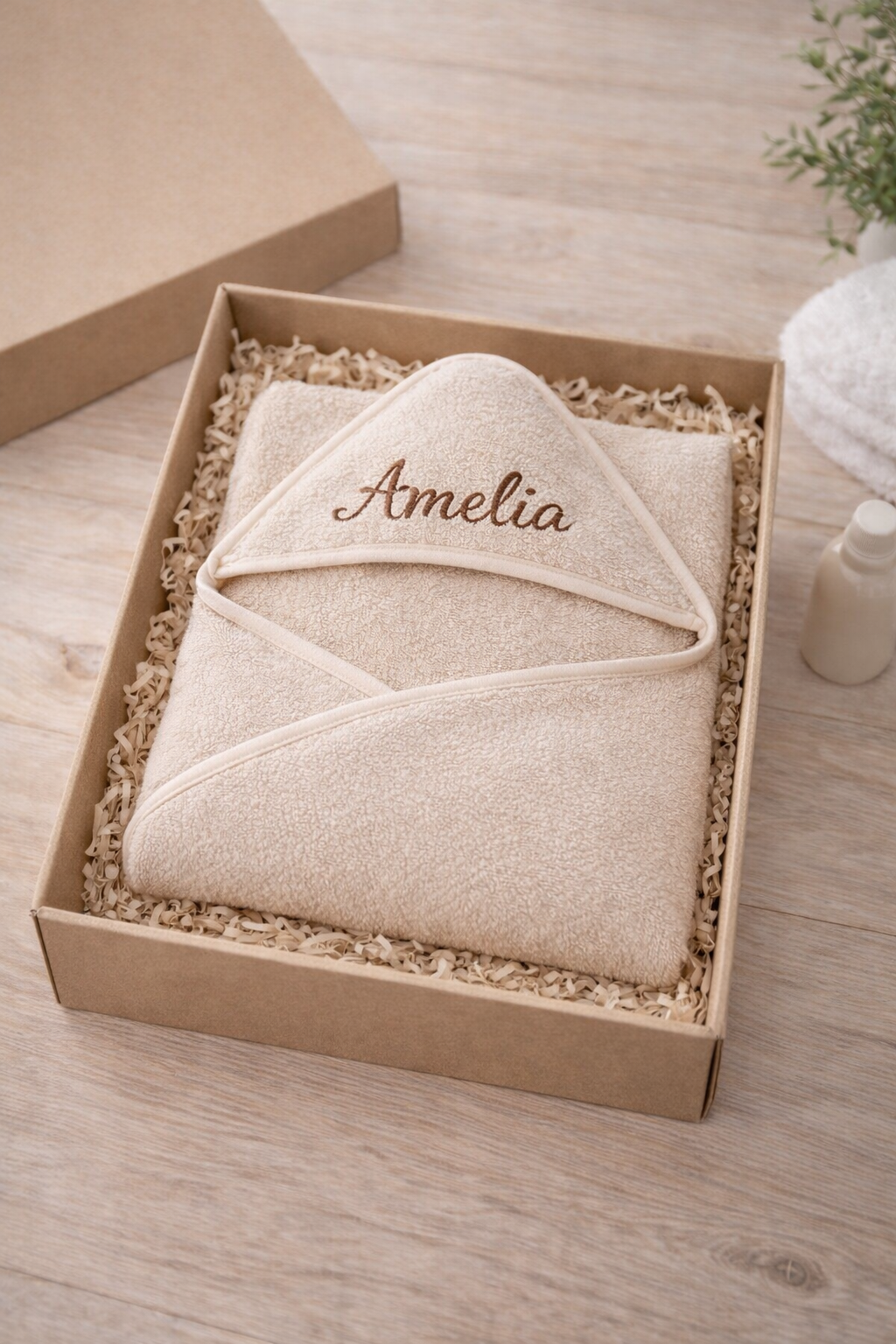 Personalised Hooded Baby Towel