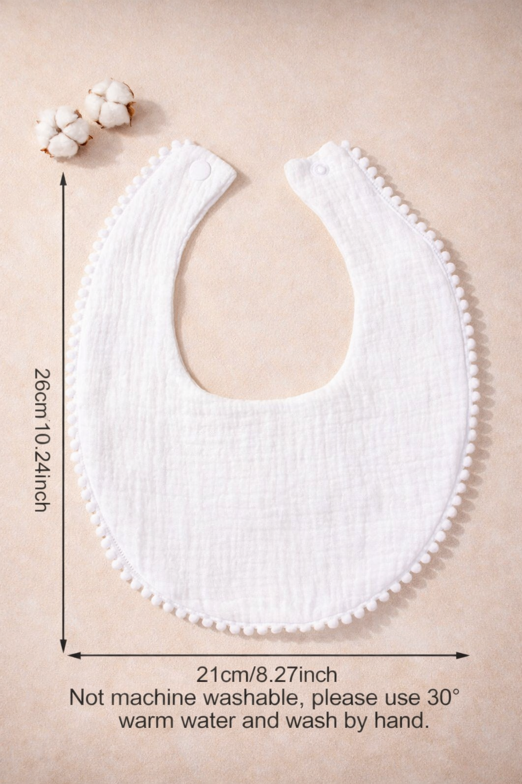 Embroidered Muslin bibs