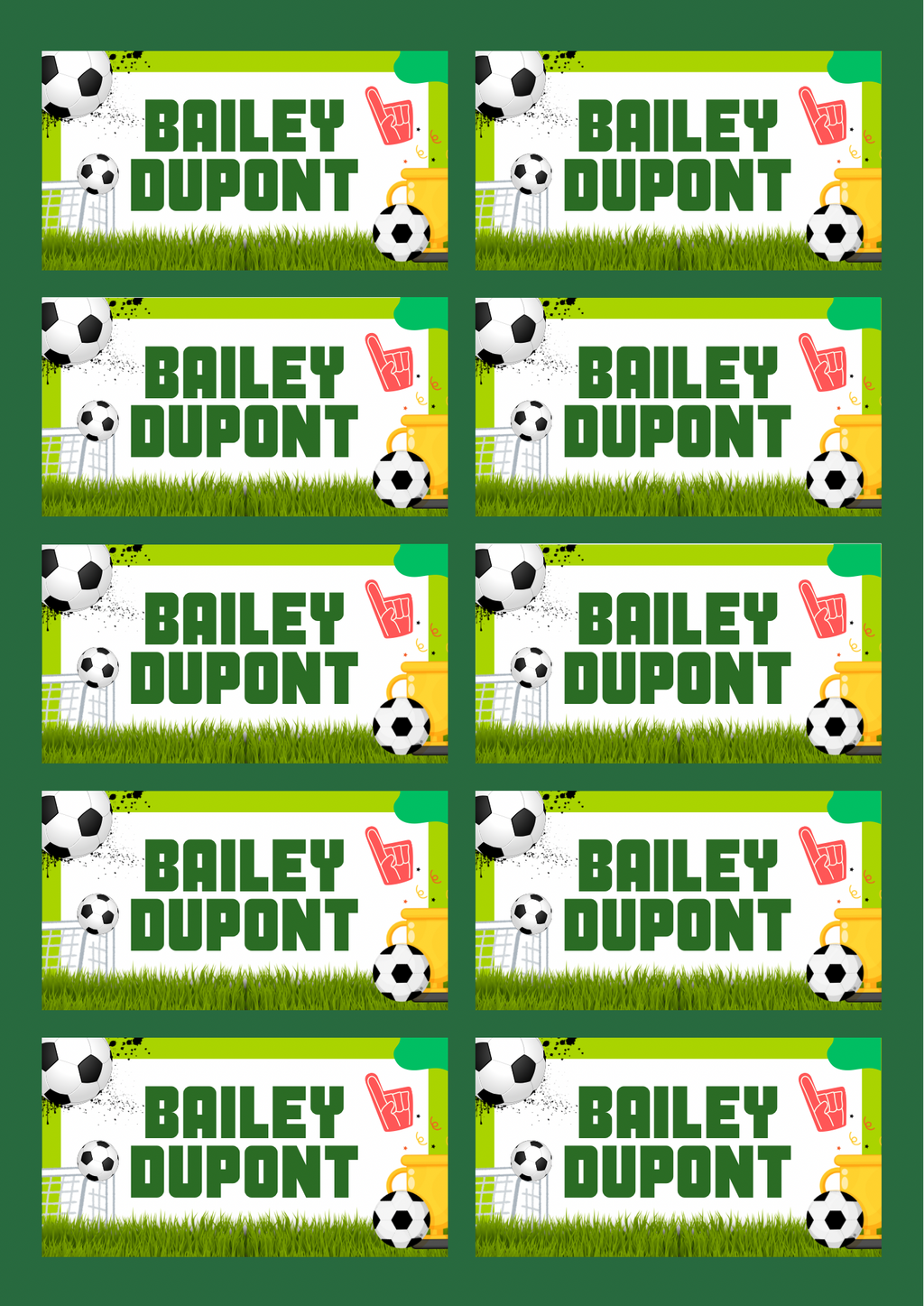 Sports Theme Sticker - Waterproof A4 Value Sheet