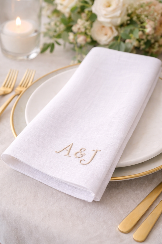 Bulk Personalised Linen Napkin