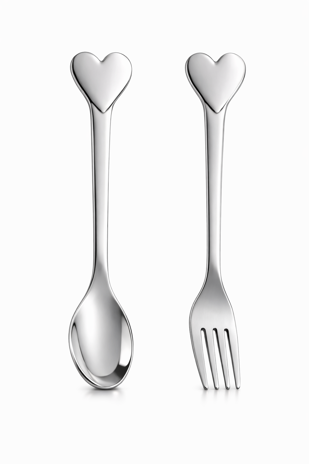 Personalised Heart Spoon & Fork Set