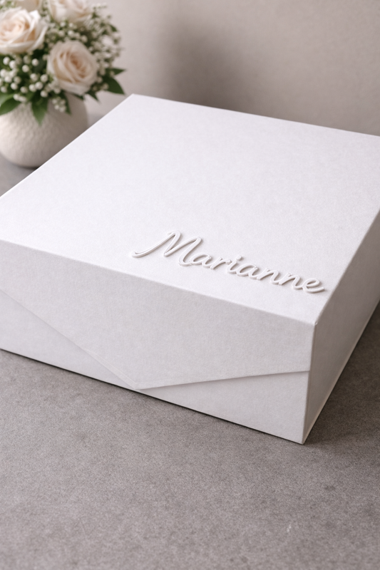 Personalised Large-size Gift Box - White