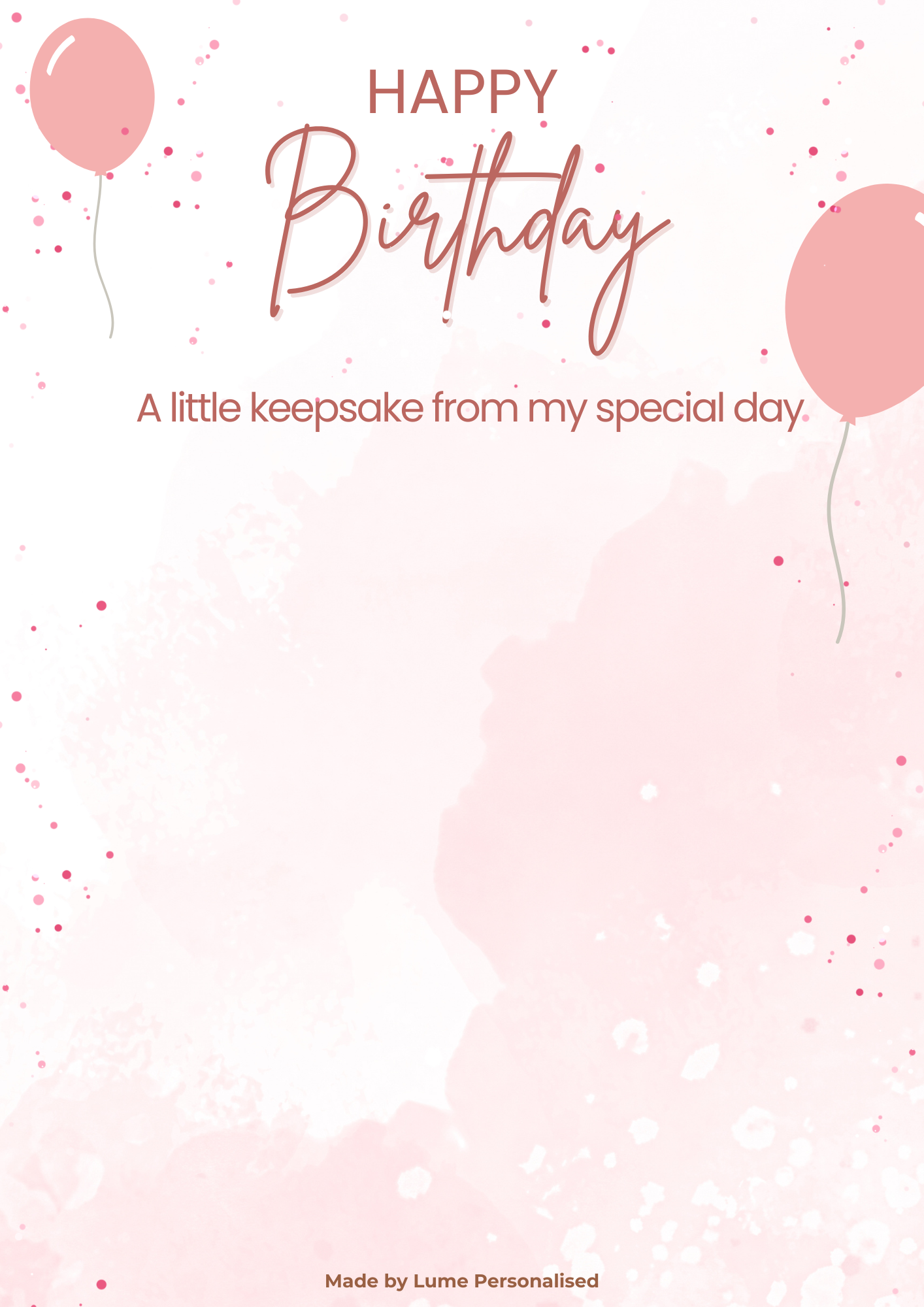 Custom Magnet with Backing Card (Chibi illustration) - Birthday