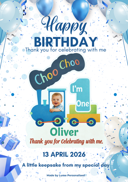 Custom Magnet with Backing Card (Real Photo) - Birthday