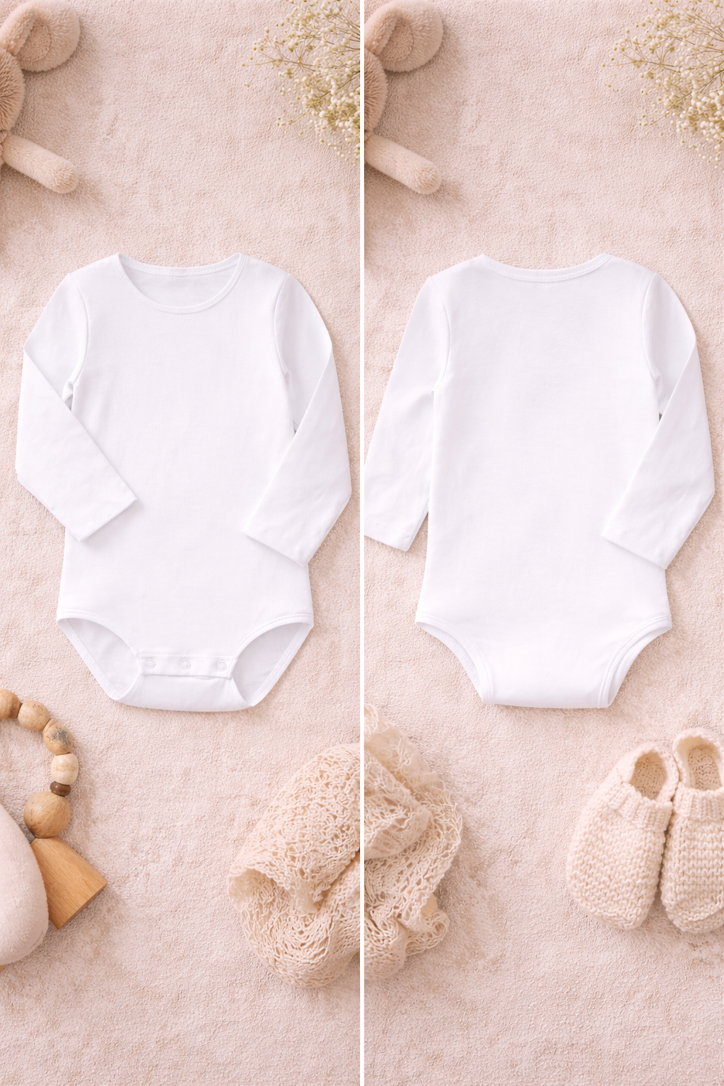 Personalised Bonds Long-Sleeve Baby Bodysuit
