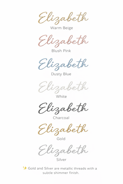 Personalised Light Pink Scalloped Linen Napkin