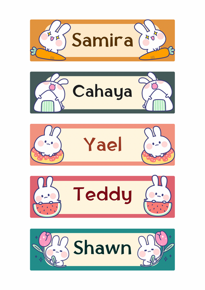 Bunny Theme Sticker - Waterproof A4 Value Sheet