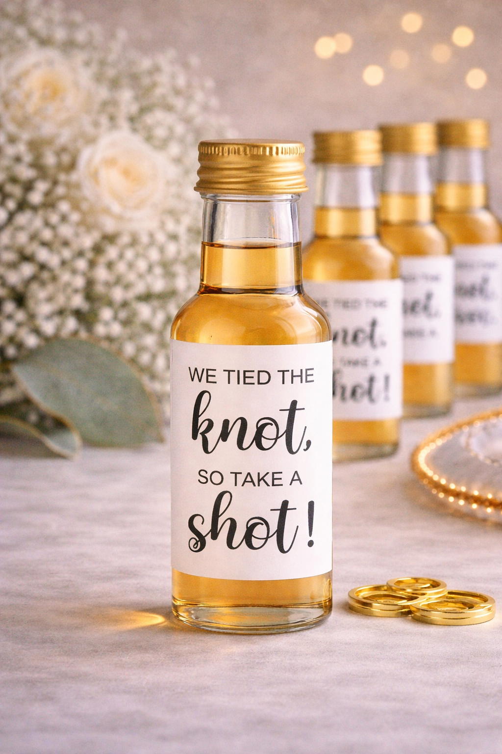 50ml Personalised Plastic Bottle with Sticker