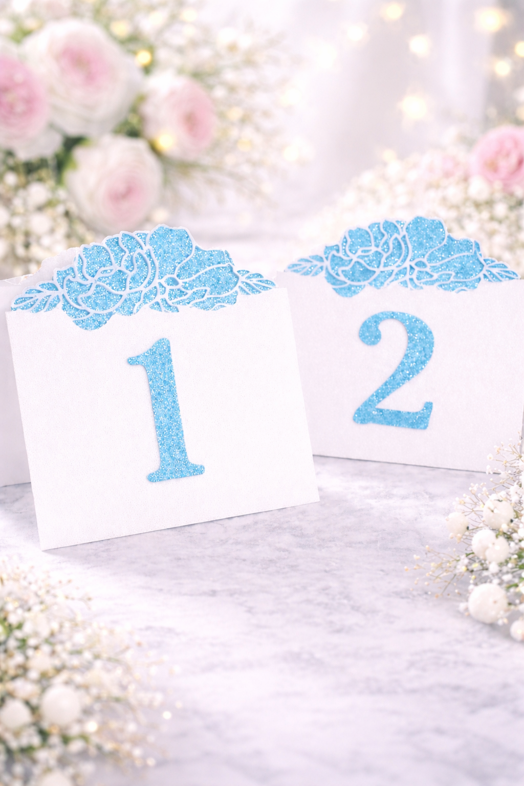 Elegant Floral Table Numbers