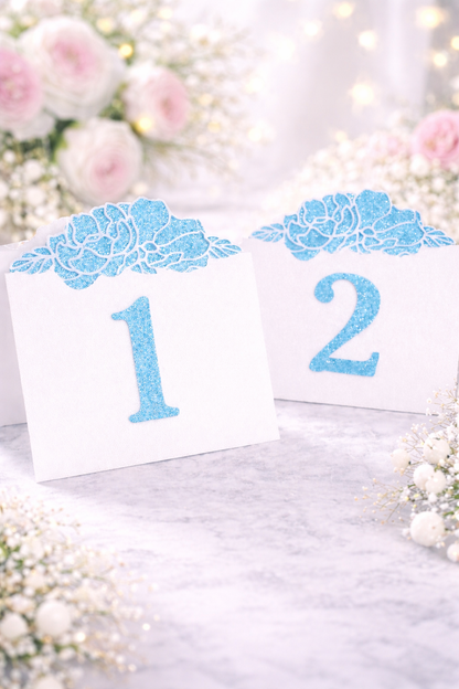 Elegant Floral Table Numbers