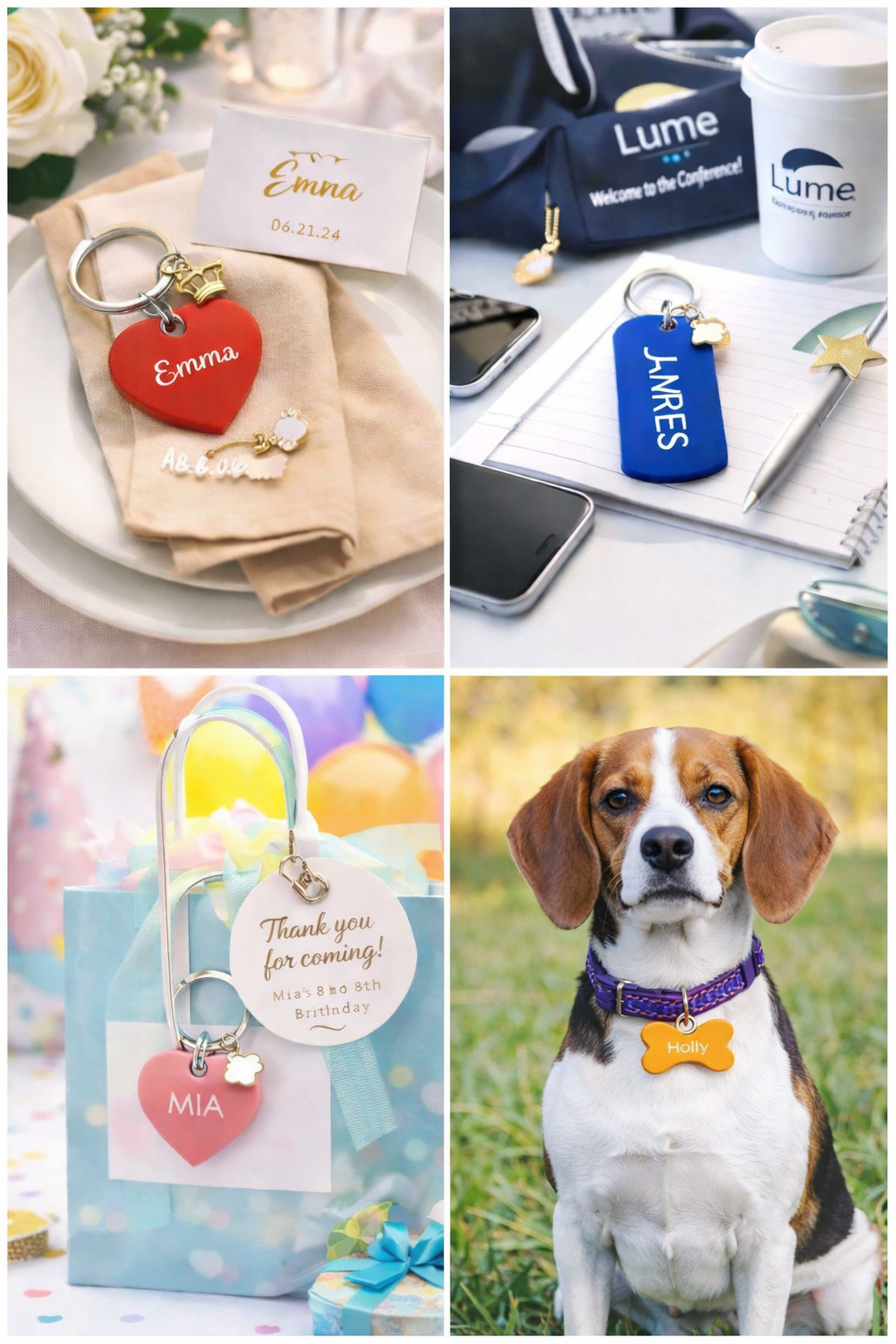 Bulk Personalised Keychain Favours