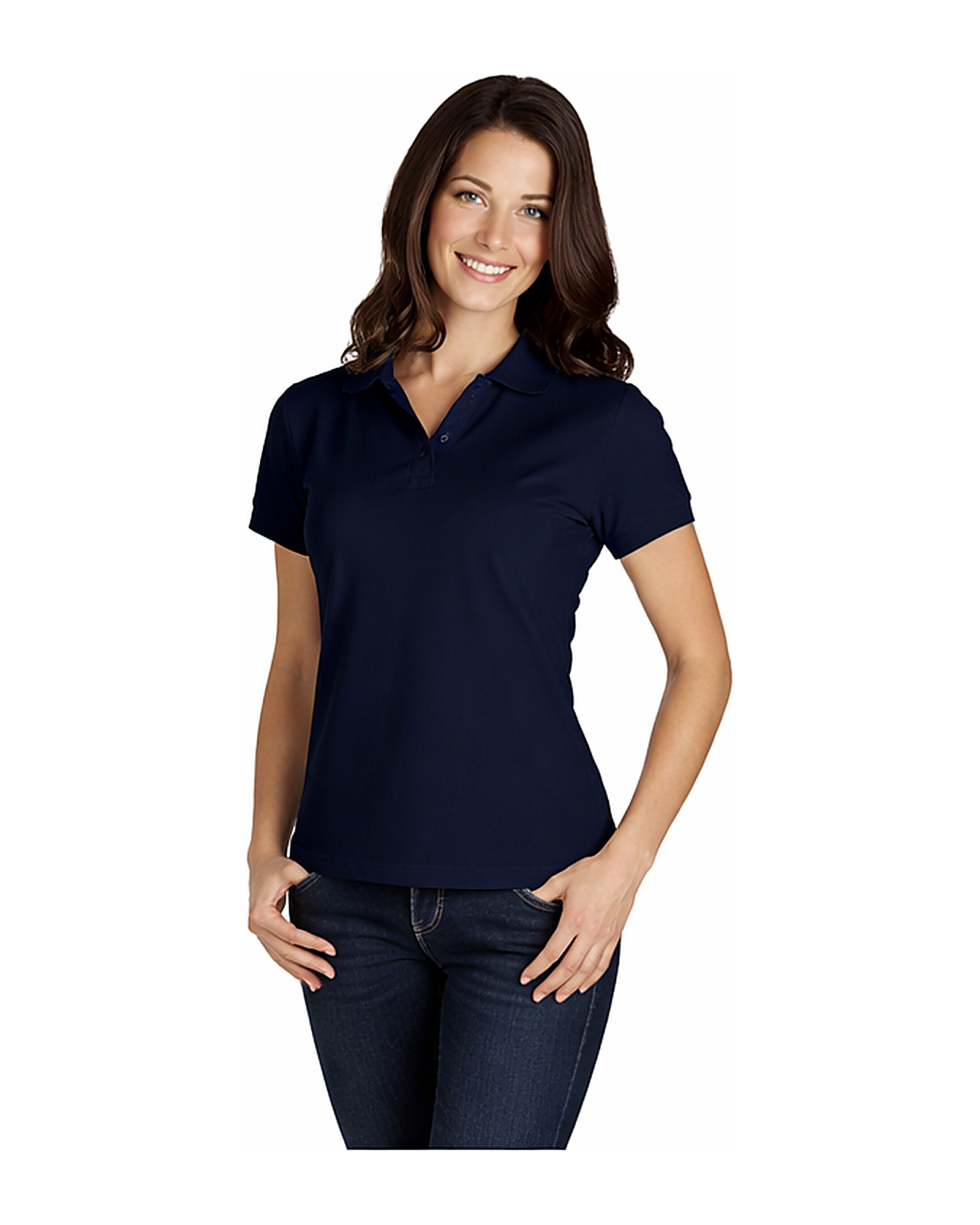 Custom Embroidered Ladies Polo Shirt