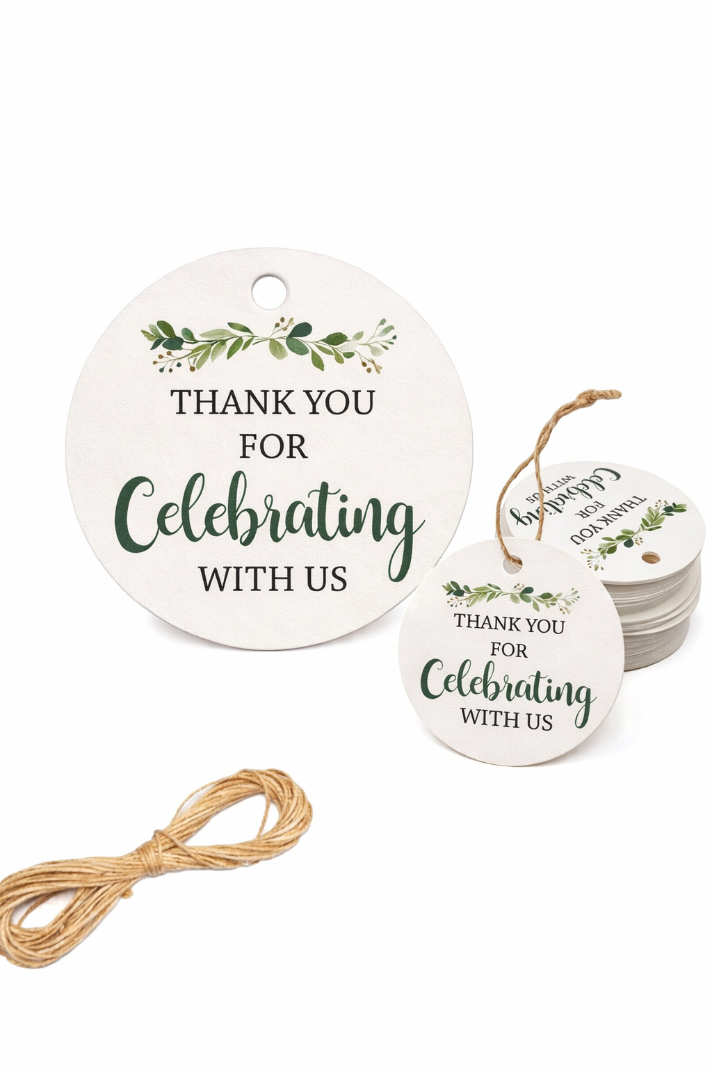 Botanical Celebration Favour Tags – Pack of 10