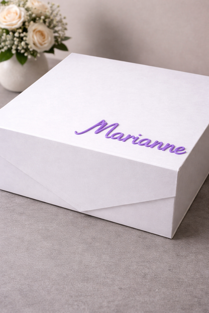 Personalised Large-size Gift Box - White