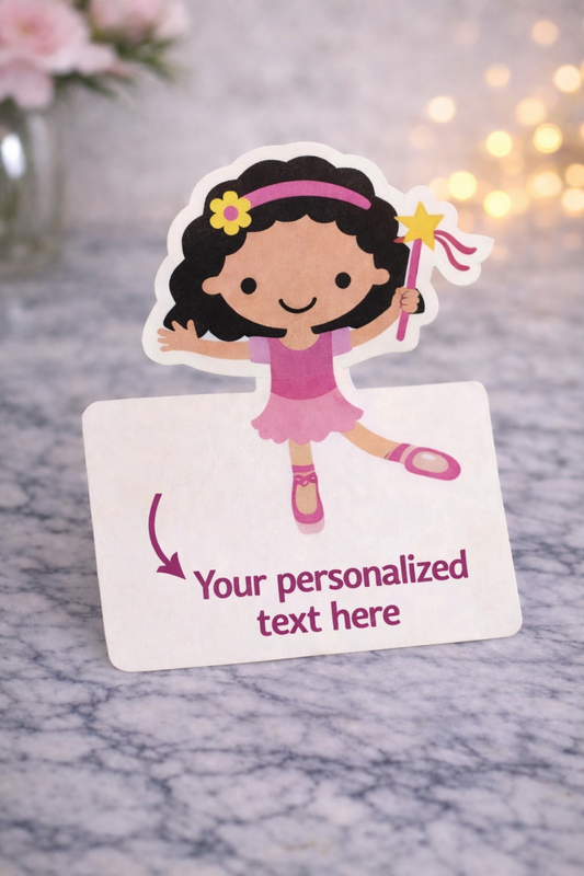 Personalised scrunchie tags