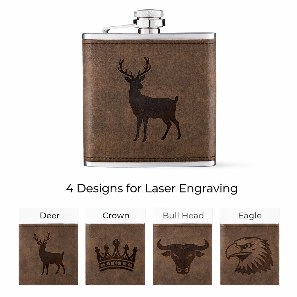 Personalised Hip Flask Gift Set