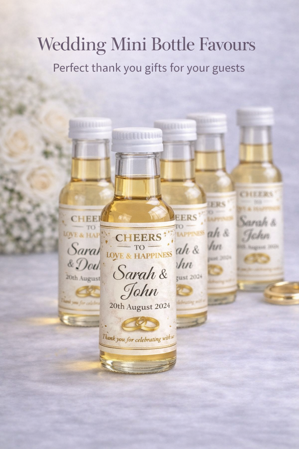 50ml Personalised Plastic Bottle with Sticker