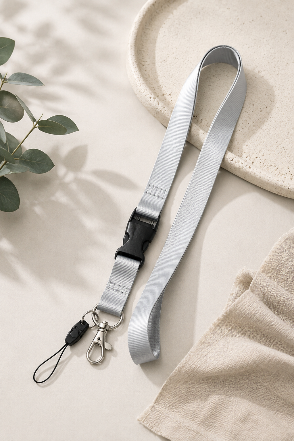 Multi-Purpose Lanyard with Detachable Buckle & Clip