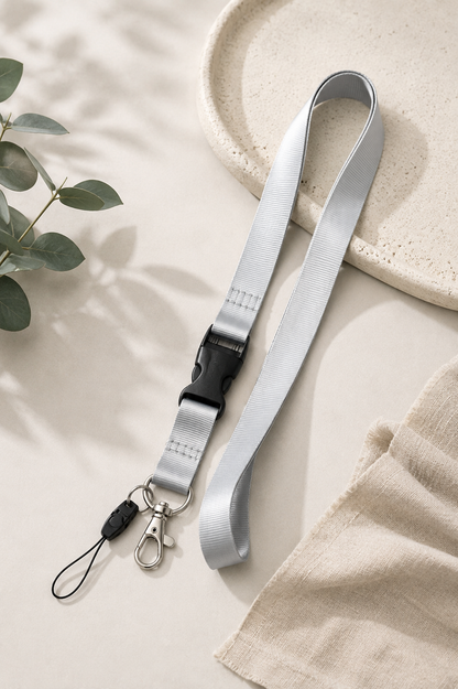 Multi-Purpose Lanyard with Detachable Buckle & Clip