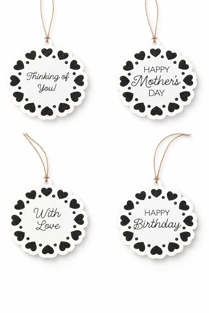 Round Heart Gift Tags