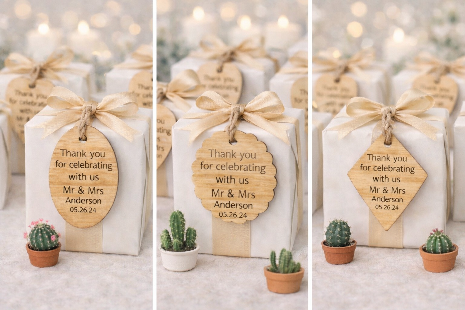 Wooden Gift Tags (5 Styles) – Starting from 10 pcs
