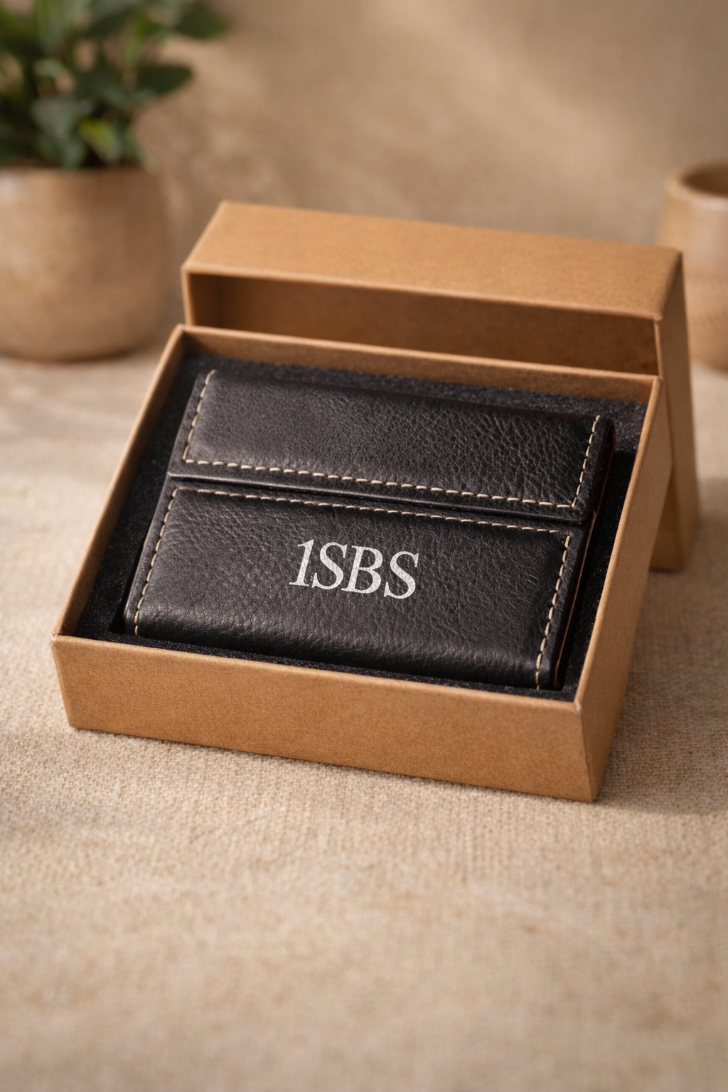 Personalised PU Leather Business Card Holder