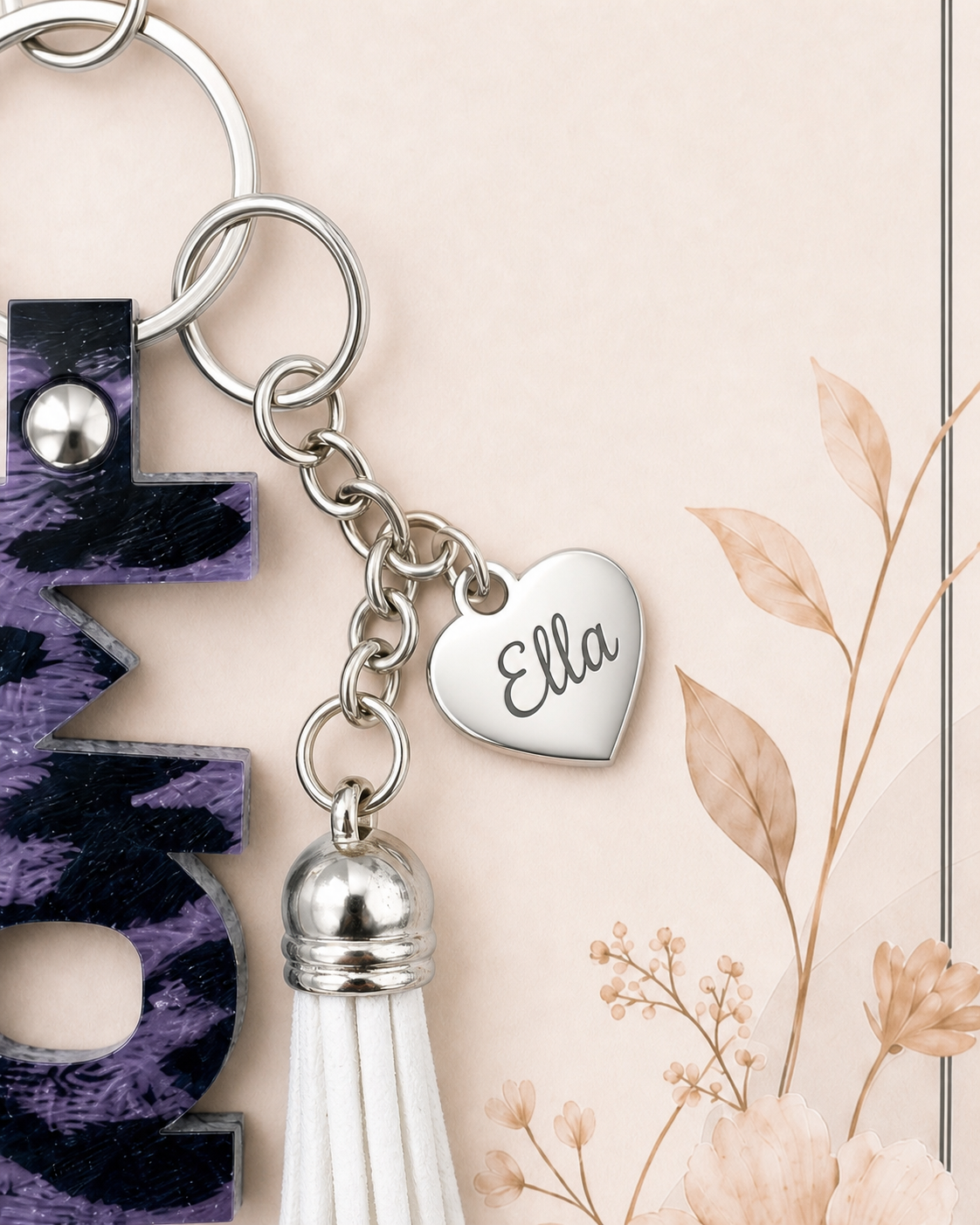 Personalised MOM Keychain