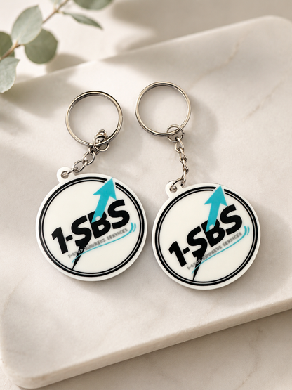 Custom 3D printed logo keychains - 6pcs