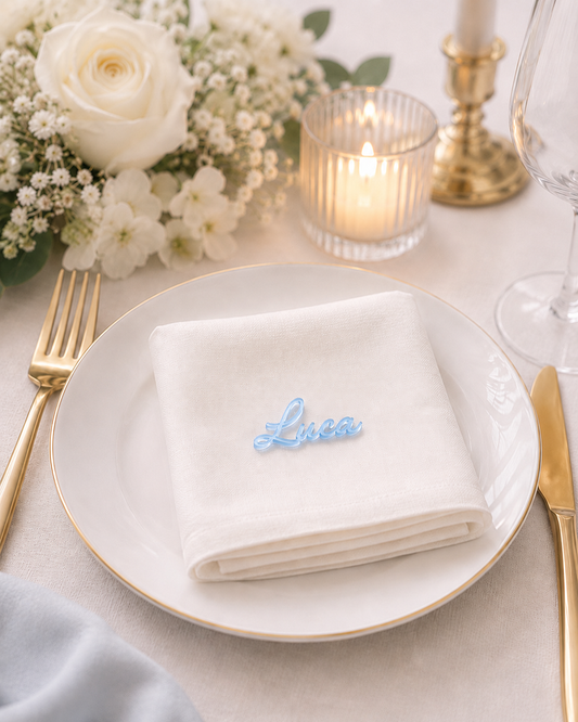 Personalised Acrylic Name Place Card - 2cm height