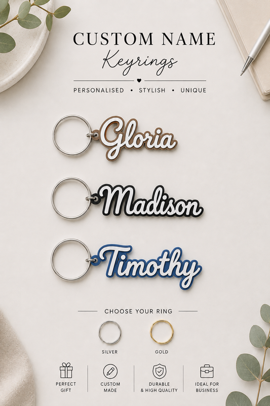 Personalised Name Keyring