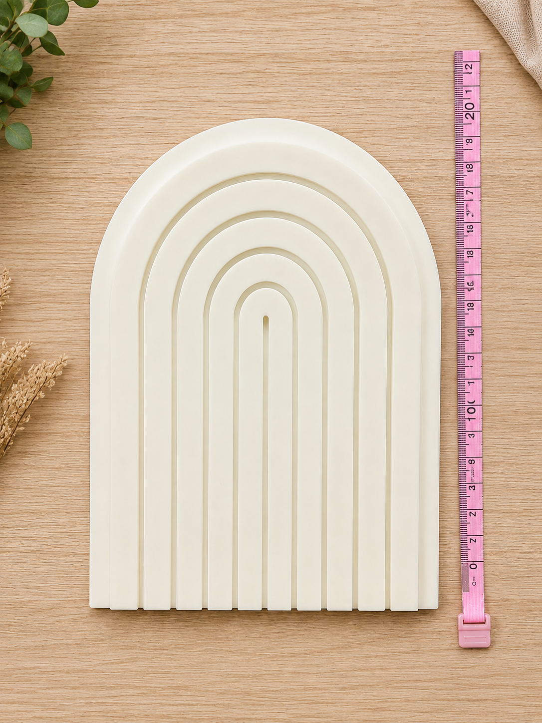 Blank 3D Printed Rainbow Plaque with Stand