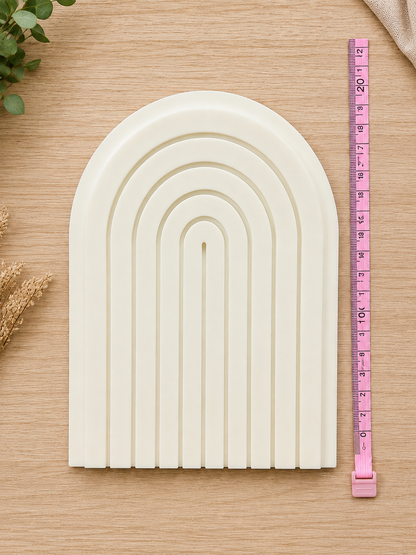 Blank 3D Printed Rainbow Plaque with Stand