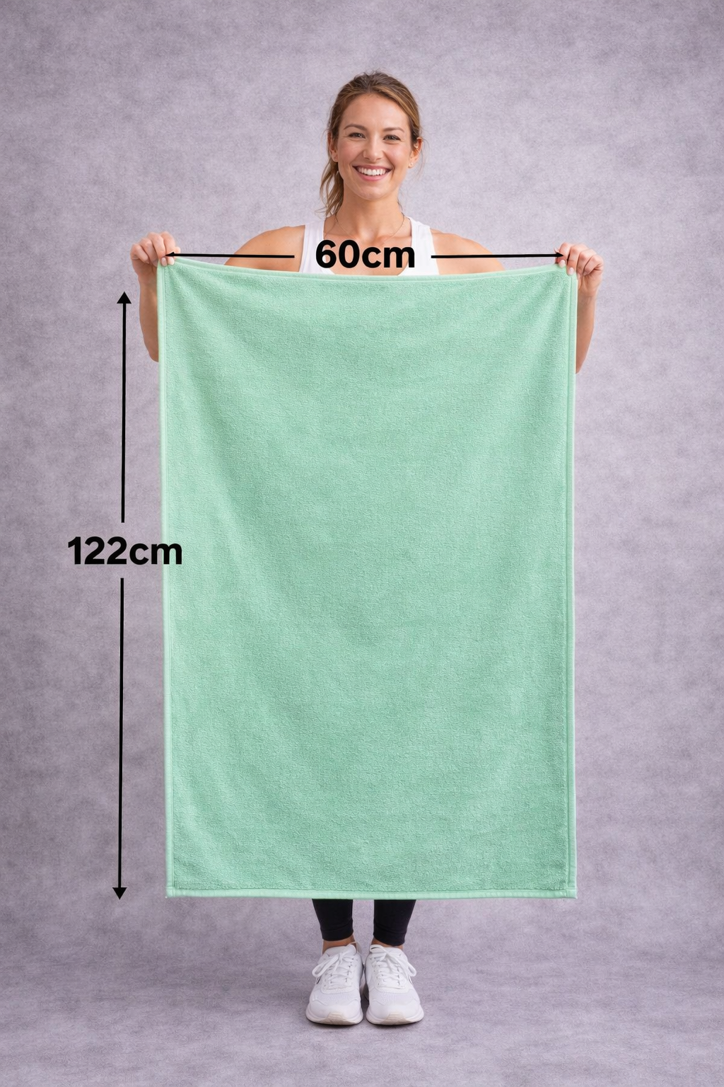 Personalised Microfiber Sports Towel - Mint Green