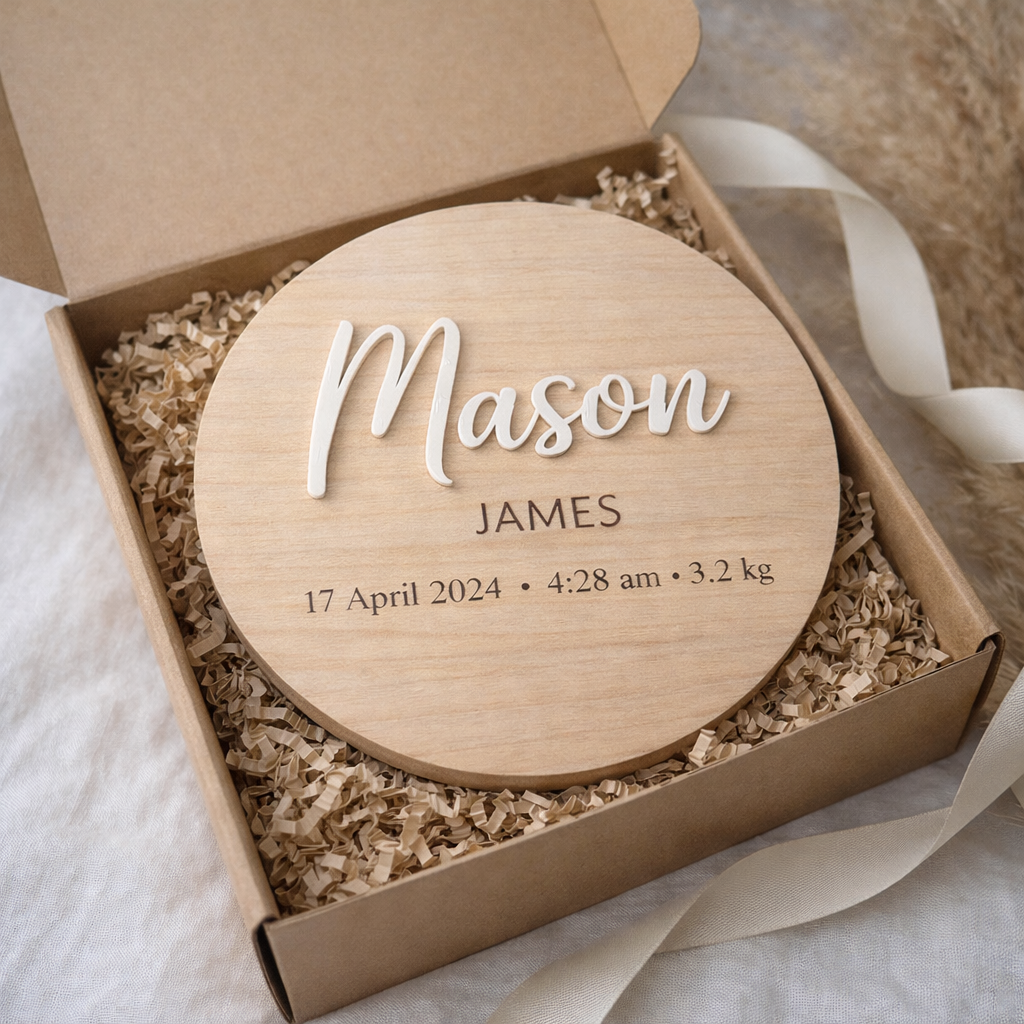 Classic Personalised Name Plaque – 15cm