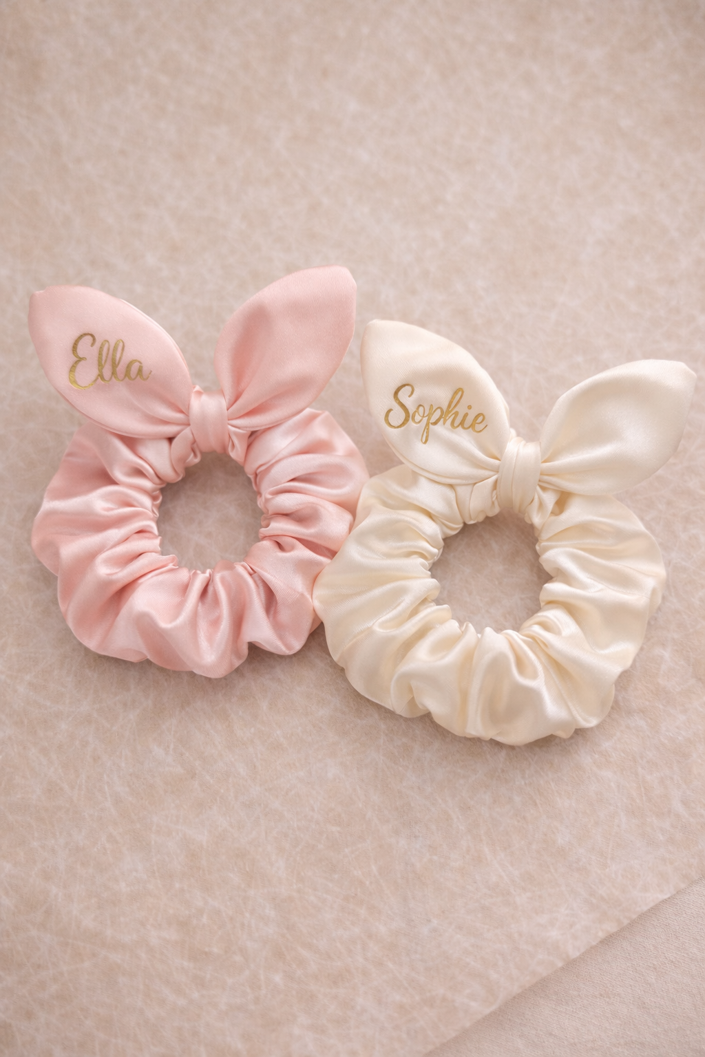 Personalised Bunny Ear Scrunchie