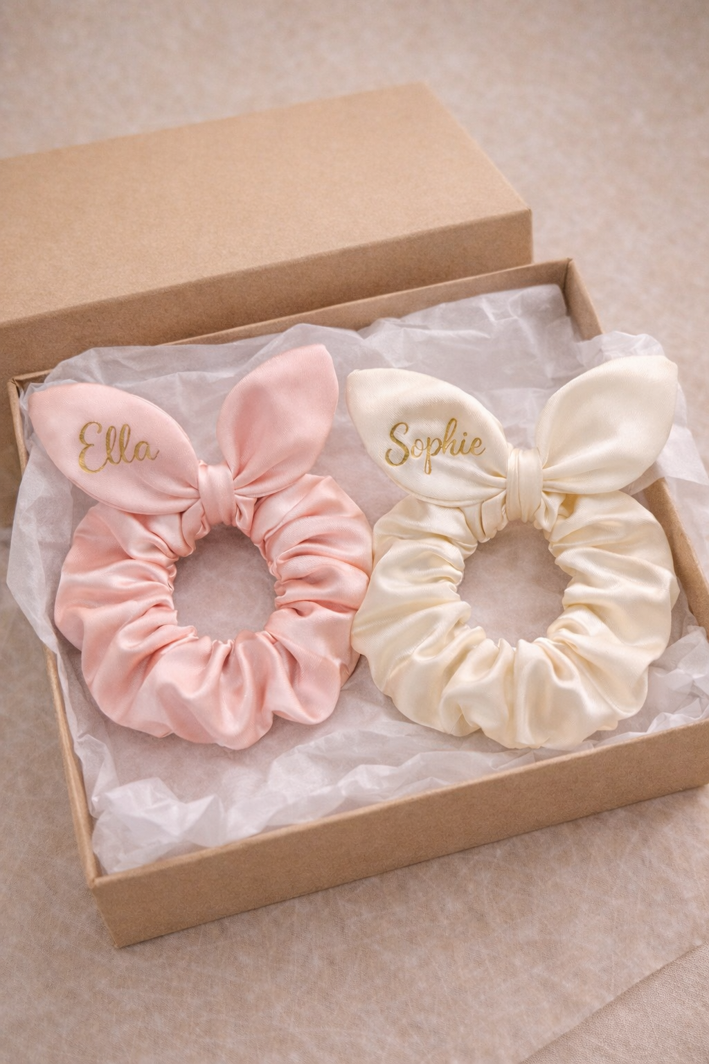 Personalised Bunny Ear Scrunchie