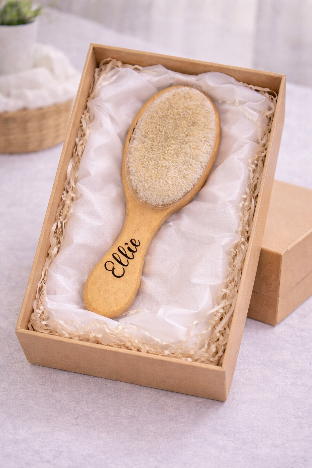 Personalised Baby Wool Brush