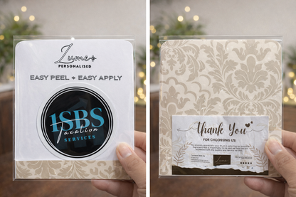 Premium Laminated Vinyl Custom Business Logo Sticker