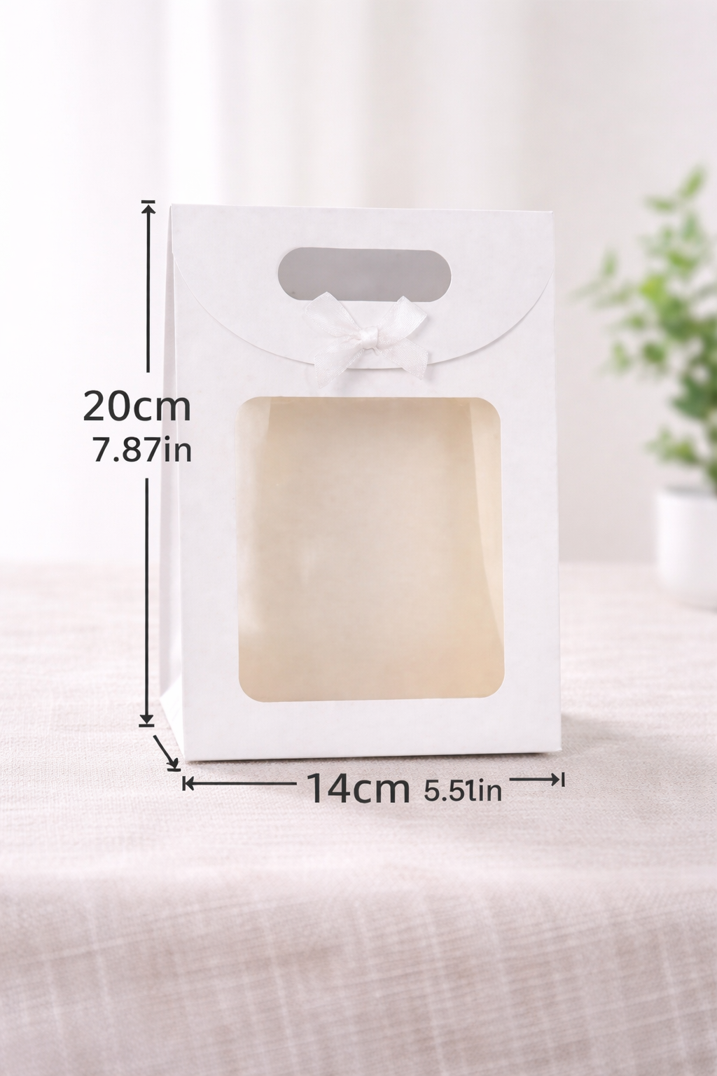 Gift Bag with Clear Window 20cm x 14cm