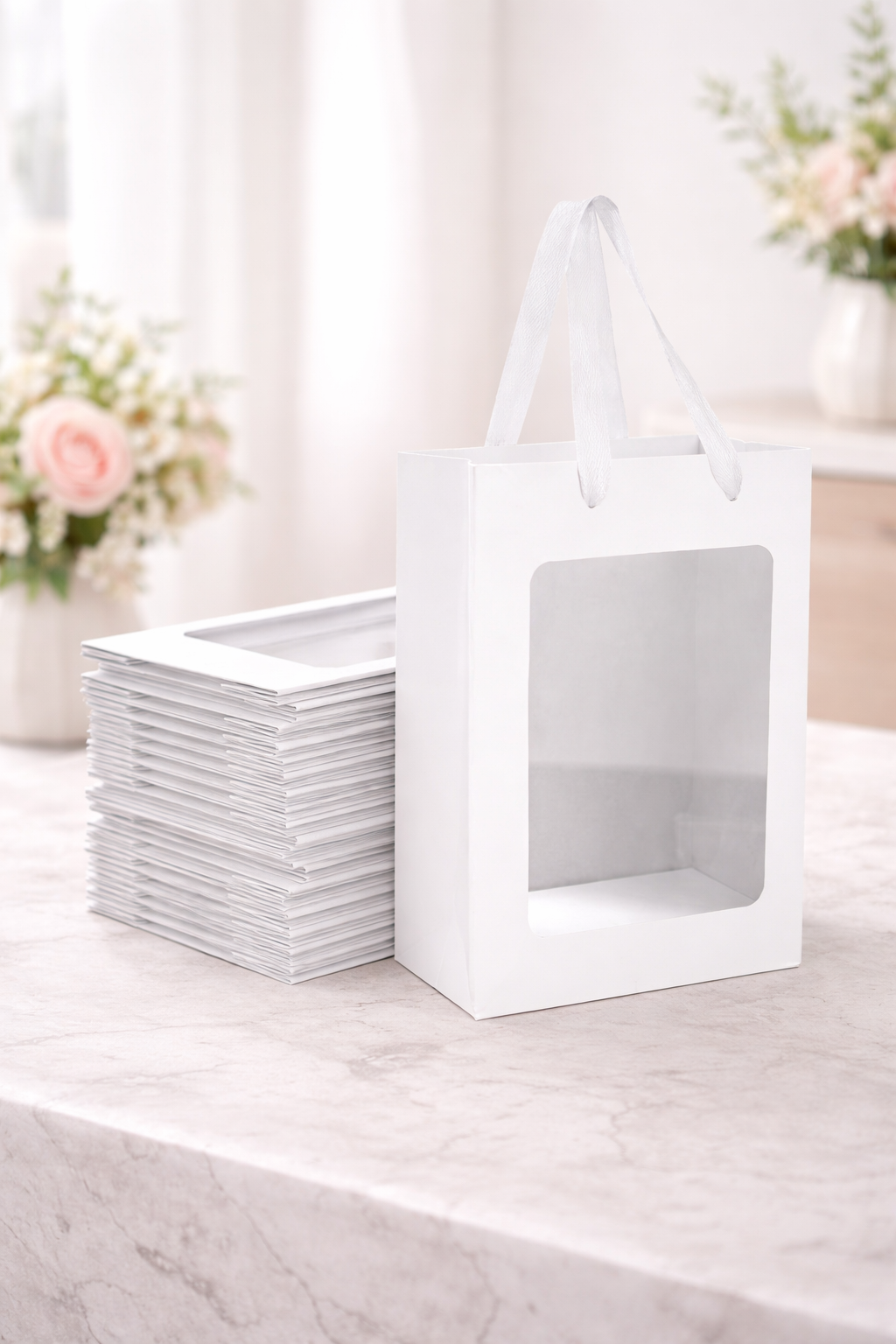 Gift Bag with Clear Window 20cm x 15cm x 10cm