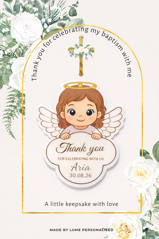 Custom Magnet with Backing Card - Baptism