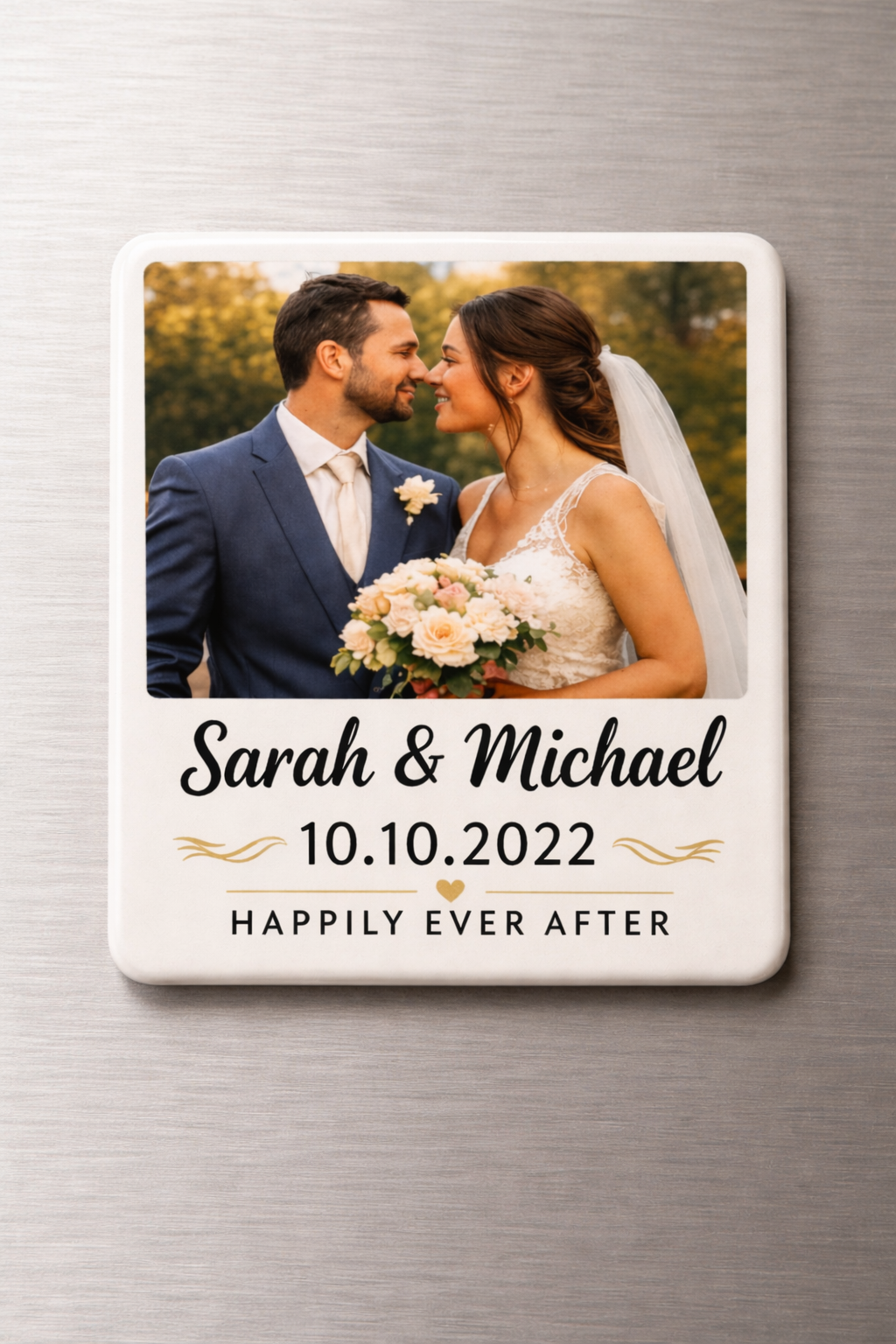 Custom Magnet with Backing Card - Wedding