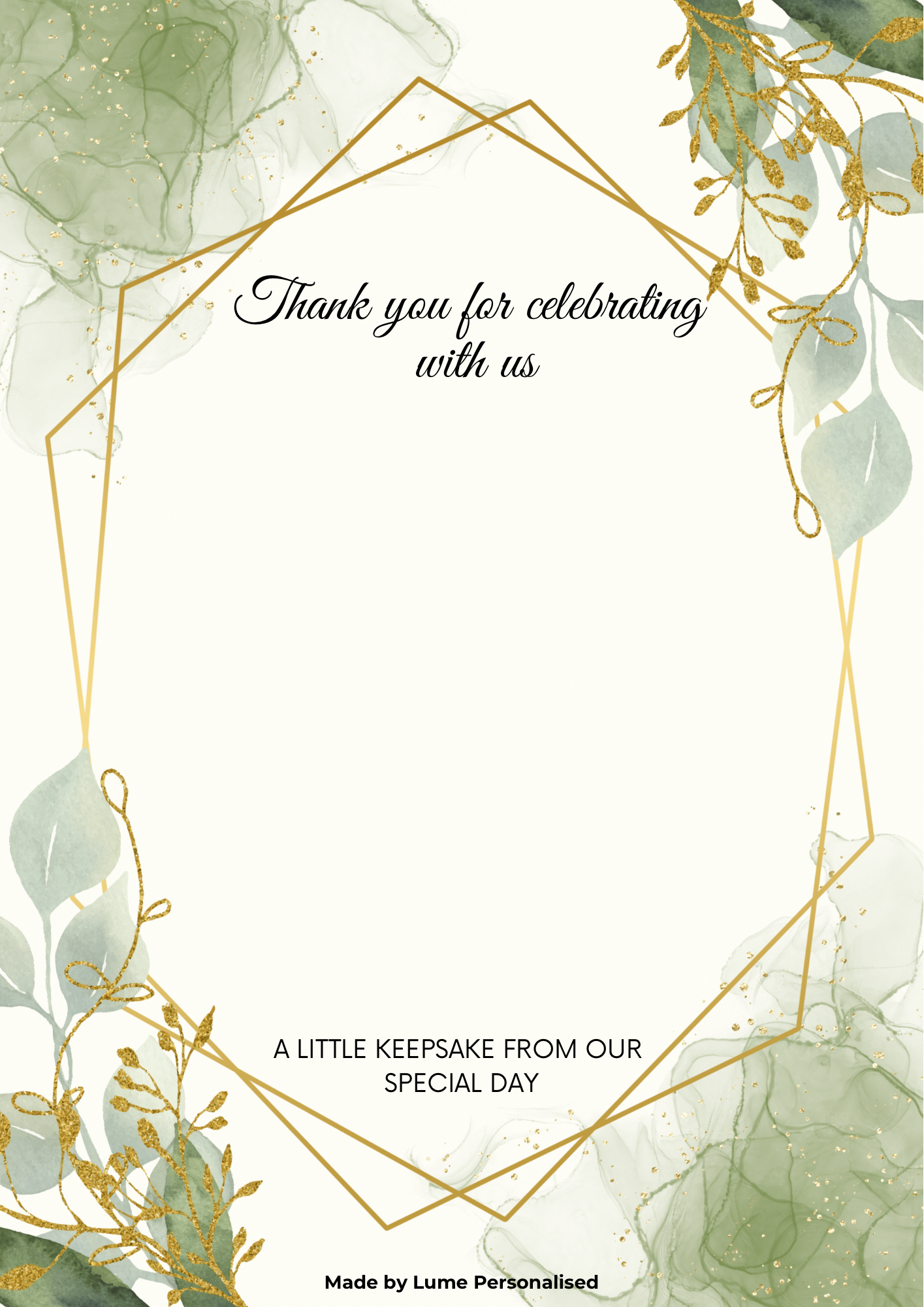 Custom Magnet with Backing Card - Wedding