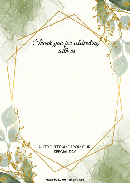 Custom Magnet with Backing Card - Wedding