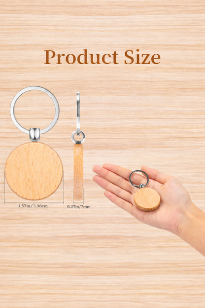Personalised Wooden Keyring Favours