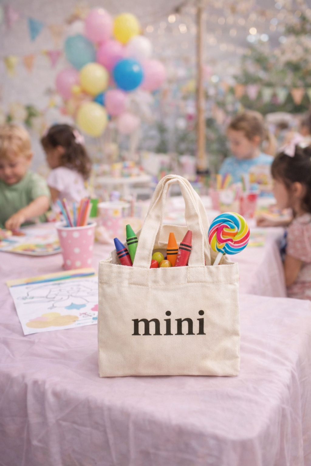 Personalised Kids EMBROIDERED Tote Bag