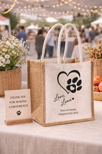 Personalised Jute Bags (25x25x18cm)